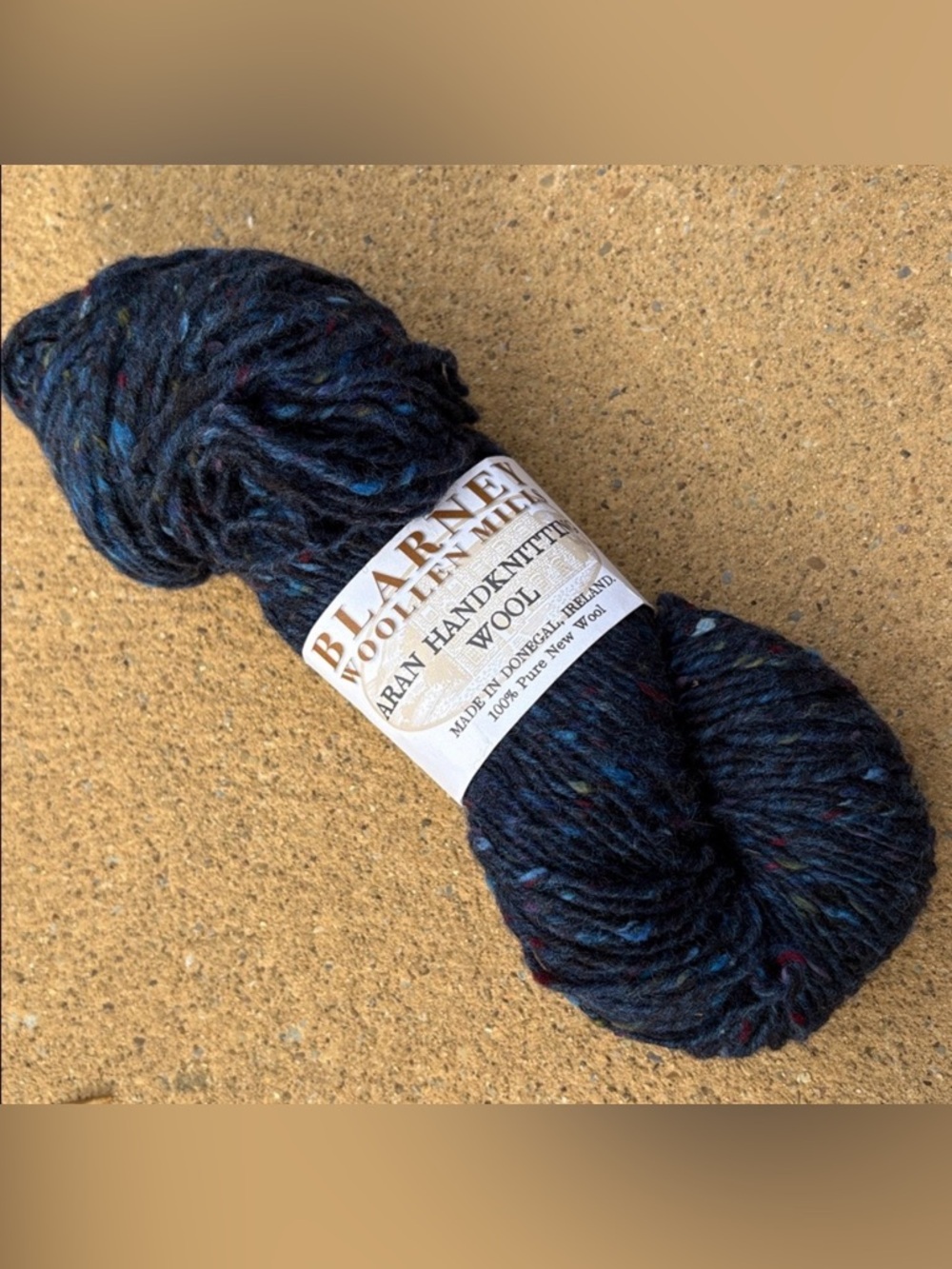Blarney Woolen Mills Aran Handknitting 100% Wool Skein of Yarn Donegal, Ireland